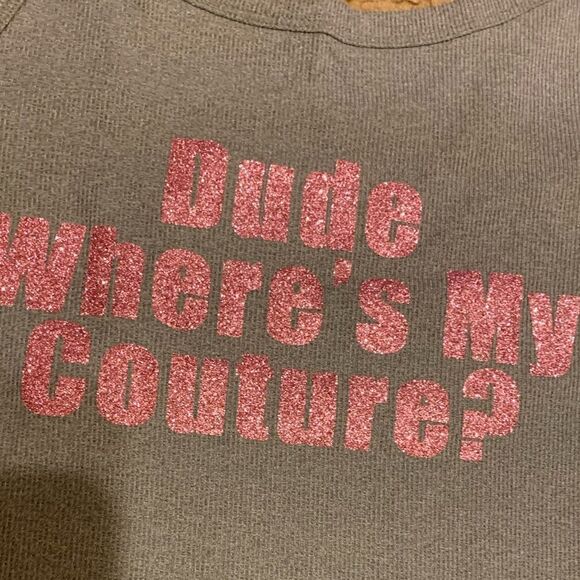 Y2k dude where’s my couture ribbed cami tank - Picture 5 of 6